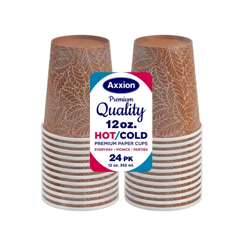 Vaso de papel 12 oz Bamboo Style