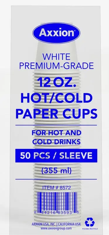 Vaso de papel 12 oz White