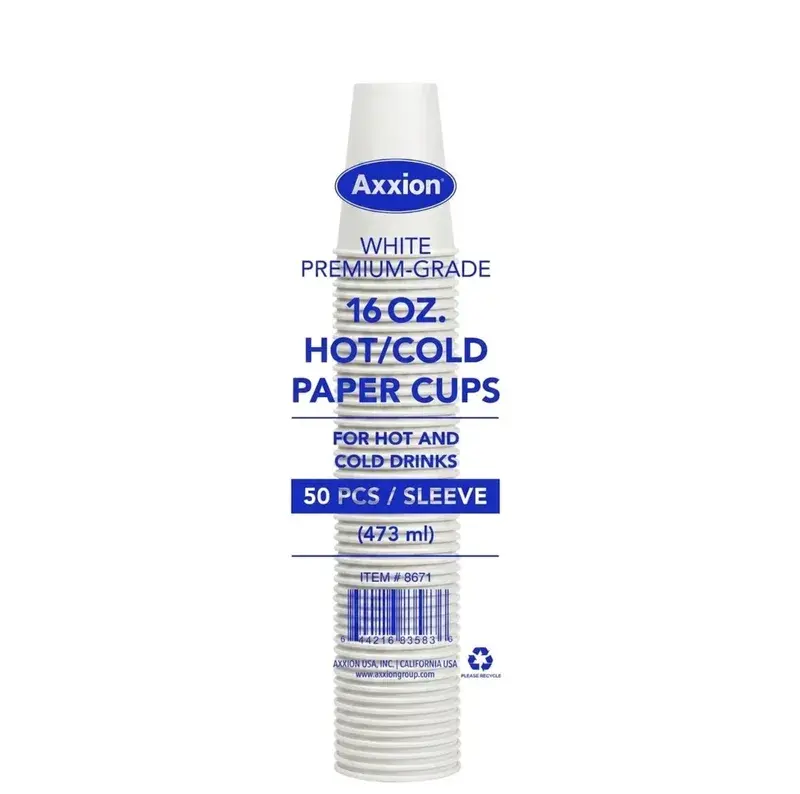 Vaso de papel 16 oz White
