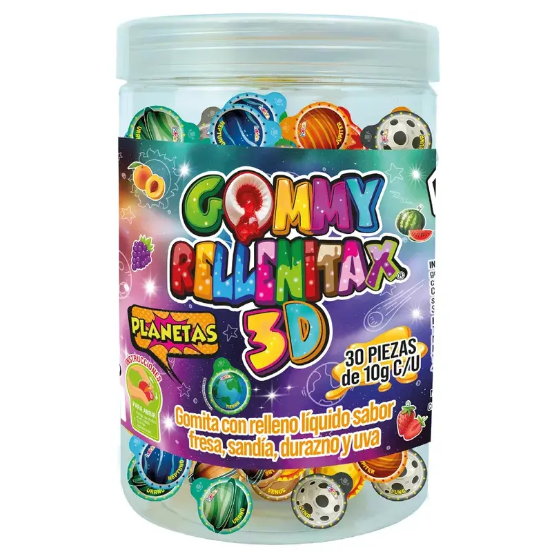 Gommy Rellenitax 3D Planetas