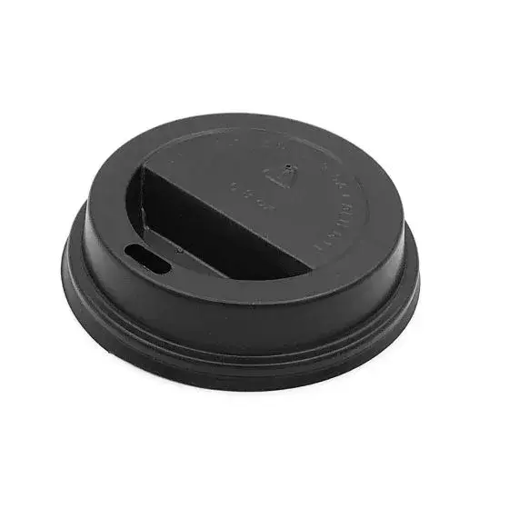 Tapa negra para vasos 10–24 oz