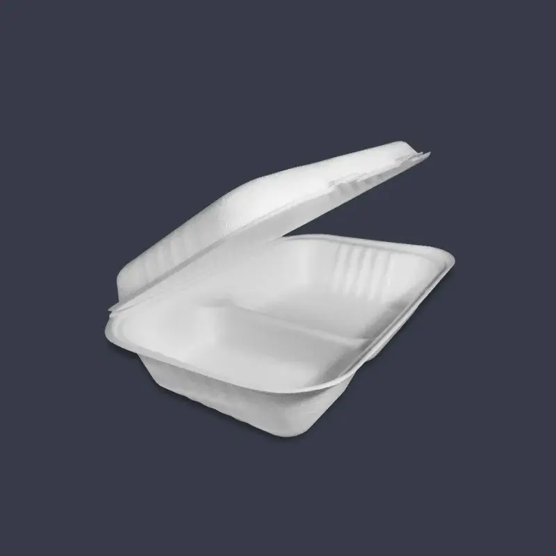 Contenedor compostable 2 divisiones
